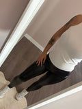 Leggings effetto pelle